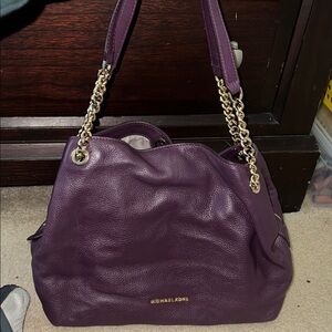 Michael Kors Dark Purple Shoulder Bag
